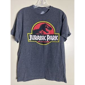 Jurassic Park T-Shirt ~ Medium ~ Charcoal‎ Gray ~ Pre-Owned